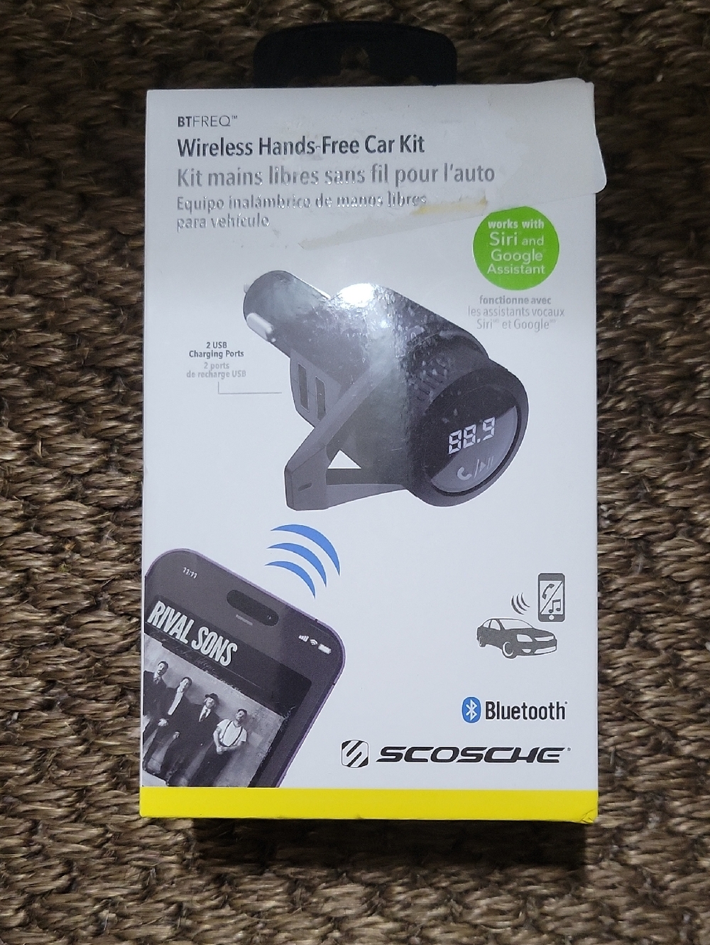 Scosche Bluetooth Wireless Hands-Free Car Kit - White/Black
